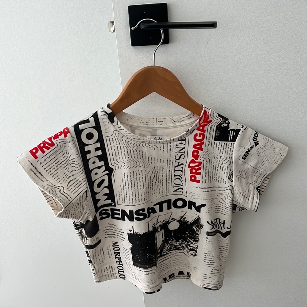 WITH JEAN CROP TOP